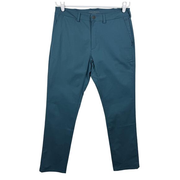 Men's Mack Weldon Blue Maverick Tech Chino Straight Leg Stretch Pant sz 32‎ x 30 - Picture 1 of 9